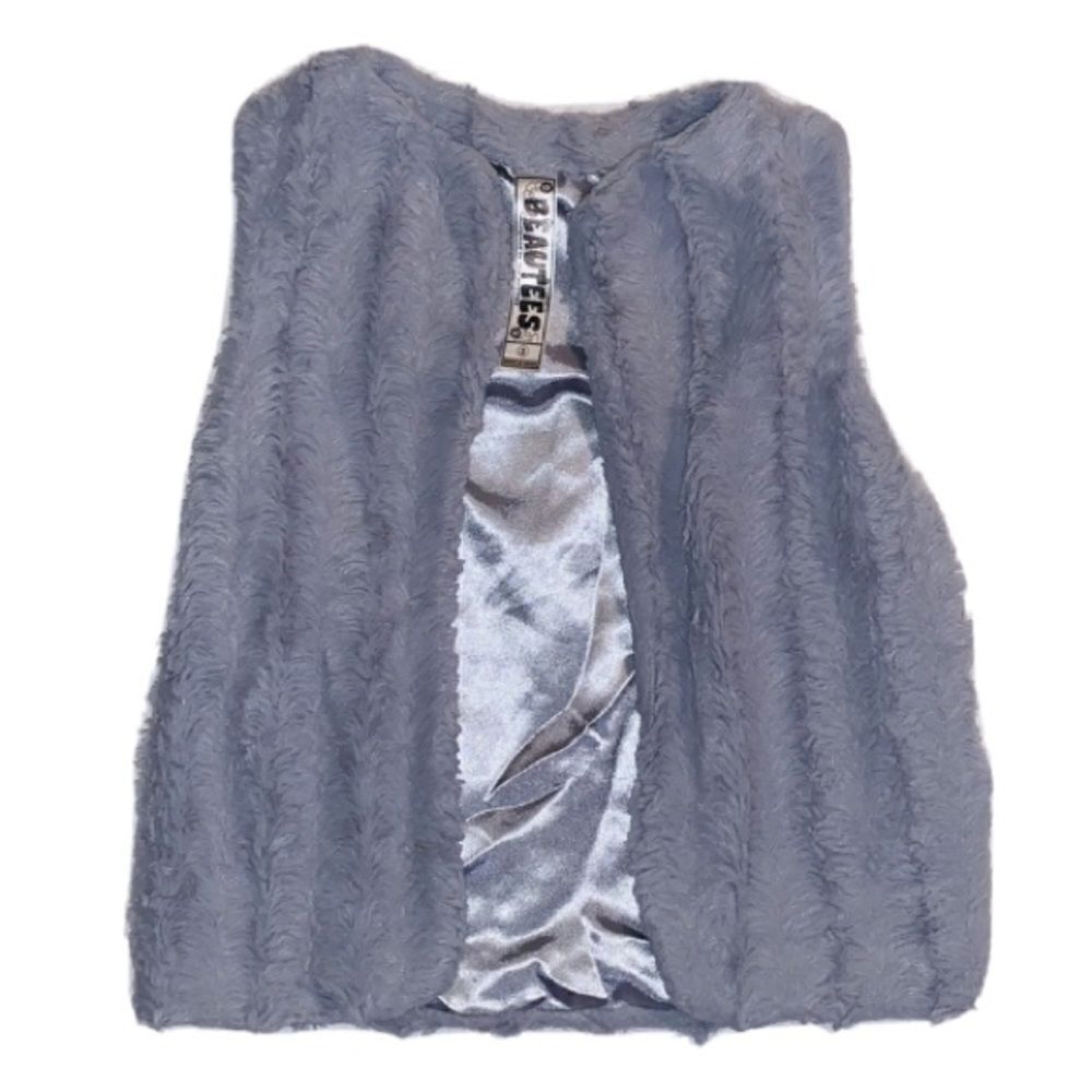Girls Beautees faux fur vest size 5